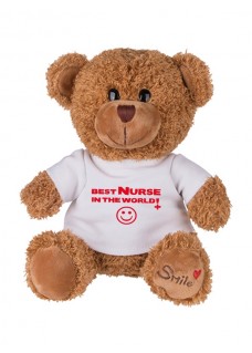 Teddybeer Best Nurse In The World met Naam Opdruk