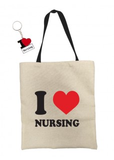 Tote Draagtas I Love Nursing