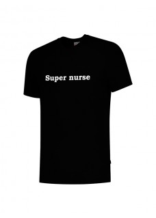 T-Shirt Super Nurse Zwart