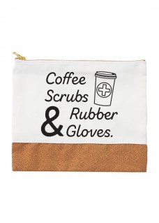 Canvas Draagtas Set - Coffe Scrubs Rubber Gloves