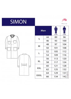 UIT ASSORTIMENT: maat 54 Haen Lab coat Simon 71010 
