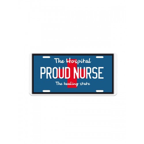 Kentekenplaat Proud Nurse