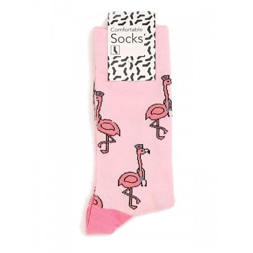 Happy Dames Sokken Flamingo