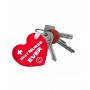 Sleutelhanger Hart Best Nurse Ever met Naam Opdruk