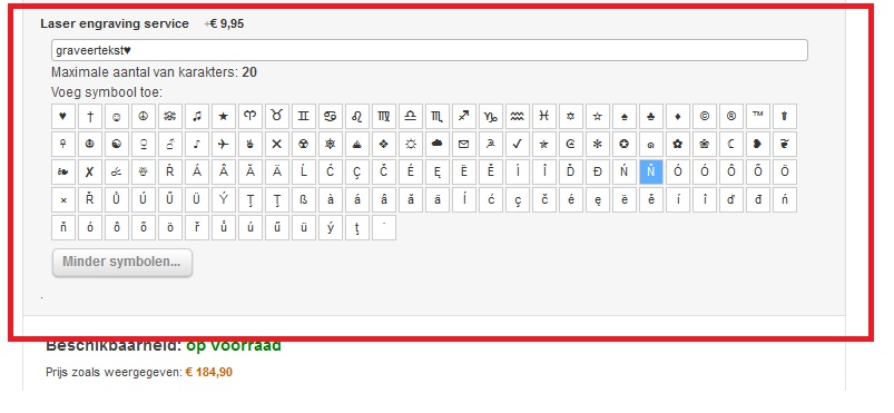 Graveerservice symbolen en emoticons
